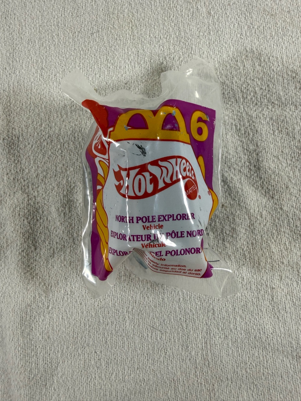 Vintage 1995 McDonalds Happy Meal Hot Wheels #6 North Pole Explorer Vehicle